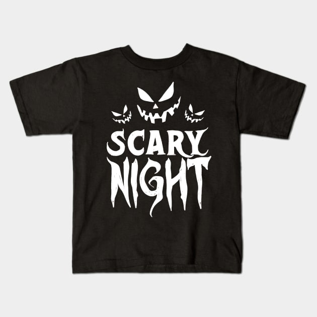 Scary Night #2 Kids T-Shirt by M2M